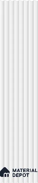 White Plain Colour Louver PN 03255 8 ft x 4.9 inch Charcoal Panel - 8 mm | Suitable for Feature Wall, TV Unit & Living Room | Width is Subjected to 5% Variation