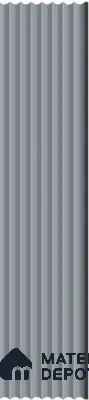 Grey Plain Colour Louver PN 03256 8 ft x 4.9 inch Charcoal Panel - 8 mm | Suitable for Feature Wall, TV Unit & Living Room | Width is Subjected to 5% Variation