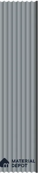 Grey Plain Colour Louver PN 03256 8 ft x 4.9 inch Charcoal Panel - 8 mm | Suitable for Feature Wall, TV Unit & Living Room | Width is Subjected to 5% Variation