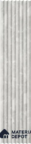 Grey Marble Louver PN 03257 8 ft x 4.9 inch Charcoal Panel - 8 mm | Suitable for Feature Wall, TV Unit & Living Room | Width is Subjected to 5% Variation