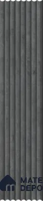 Grey Patterned Louver PN 03258 8 ft x 4.9 inch Charcoal Panel - 8 mm | Suitable for Feature Wall, TV Unit & Living Room | Width is Subjected to 5% Variation