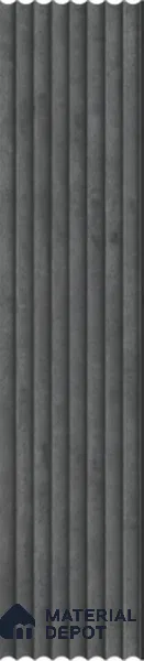 Grey Patterned Louver PN 03258 8 ft x 4.9 inch Charcoal Panel - 8 mm | Suitable for Feature Wall, TV Unit & Living Room | Width is Subjected to 5% Variation
