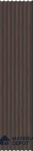 Brown Wooden Louver PN 03260 8 ft x 4.9 inch Charcoal Panel - 8 mm | Suitable for Feature Wall, TV Unit & Living Room | Width is Subjected to 5% Variation