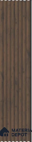 Brown Wooden Louver PN 03262 8 ft x 4.9 inch Charcoal Panel - 8 mm | Suitable for Feature Wall, TV Unit & Living Room | Width is Subjected to 5% Variation