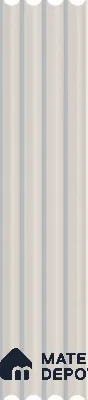 Grey Plain Colour Louver PN 03263 8 ft x 4.9 inch Charcoal Panel - 8 mm | Suitable for Feature Wall, TV Unit & Living Room | Width is Subjected to 5% Variation