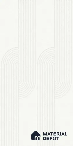 White Patterned look PN 02995 B Polymer Coated HDHMR Decorative Wall Panel | 8 ft x 2 ft | 6 - mm | Width is Subjected to 5% Variation