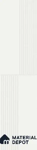 White Patterned look PN 02997 Polymer Coated HDHMR Decorative Wall Panel | 8 ft x 2 ft | 6 - mm | Width is Subjected to 5% Variation