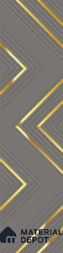 Grey Patterned look PN 02999 Polymer Coated HDHMR Decorative Wall Panel | 8 ft x 2 ft | 6 - mm | Width is Subjected to 5% Variation