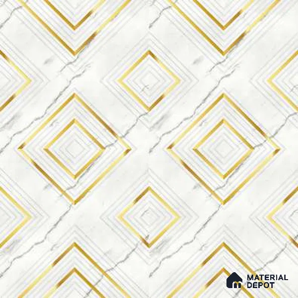 White Patterned Look HDHMR Decorative Wall Panel PN 02999 C 8 ft x 2 ft - 6 mm | Suitable for Feature Wall, TV Unit & Living Room | Width is Subjected to 5% Variation