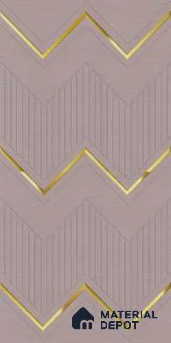 Pink Patterned Look HDHMR Decorative Wall Panel PN 03000 B 8 ft x 2 ft - 6 mm | Suitable for Feature Wall, TV Unit & Living Room | Width is Subjected to 5% Variation