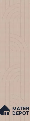 Beige Patterned look PN 03001 Polymer Coated HDHMR Decorative Wall Panel | 8 ft x 2 ft | 6 - mm | Width is Subjected to 5% Variation
