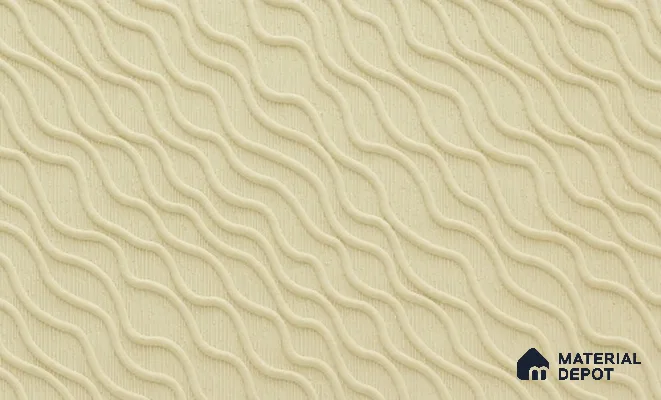 Cream Patterned Look PVC Decorative Wall Panel PN 03006 D 8 ft x 4 ft - 2 mm | Suitable for Feature Wall, TV Unit & Living Room | Width is Subjected to 5% Variation