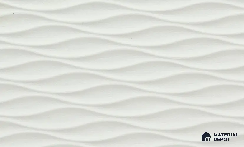 White Patterned Look PVC Decorative Wall Panel PN 03007 B 8 ft x 4 ft - 2 mm | Suitable for Feature Wall, TV Unit & Living Room | Width is Subjected to 5% Variation