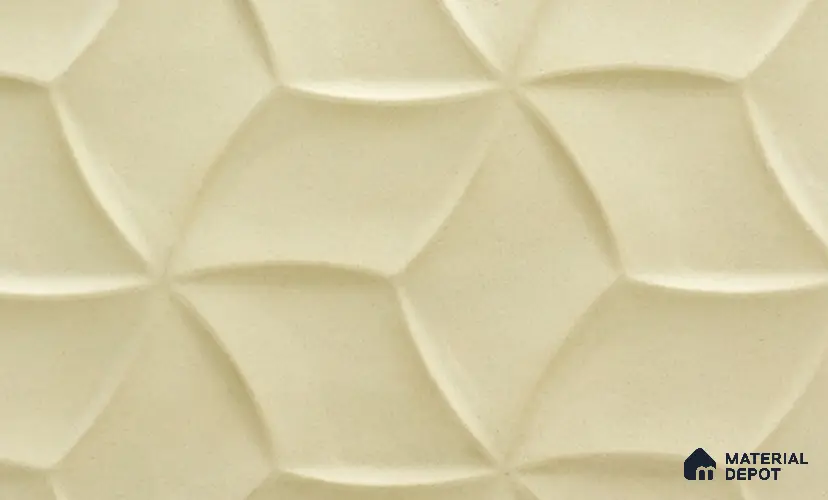Cream Patterned Look PVC Decorative Wall Panel PN 03008 D 8 ft x 4 ft - 2 mm | Suitable for Feature Wall, TV Unit & Living Room | Width is Subjected to 5% Variation