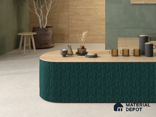Green Patterned Look PVC Decorative Wall Panel PN 03008 8 ft x 4 ft - 2 mm | Suitable for Feature Wall, TV Unit & Living Room | Width is Subjected to 5% Variation