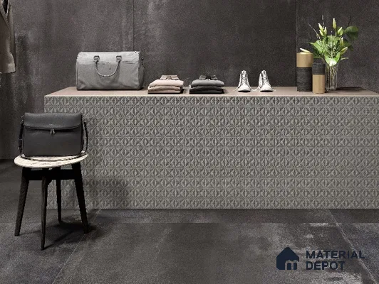Grey Patterned Look PVC Decorative Wall Panel PN 03011 8 ft x 4 ft - 2 mm | Suitable for Feature Wall, TV Unit & Living Room | Width is Subjected to 5% Variation