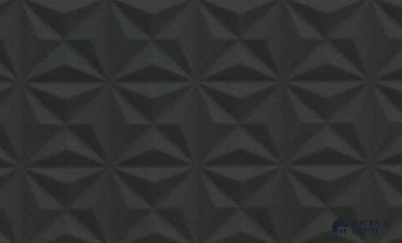 Black Patterned Look PVC Decorative Wall Panel PN 03011 B 8 ft x 4 ft - 2 mm | Suitable for Feature Wall, TV Unit & Living Room | Width is Subjected to 5% Variation