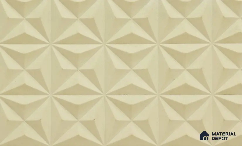 Cream Patterned Look PVC Decorative Wall Panel PN 03011 D 8 ft x 4 ft - 2 mm | Suitable for Feature Wall, TV Unit & Living Room | Width is Subjected to 5% Variation