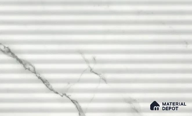 White Marble Look PVC Decorative Wall Panel PN 03012 8 ft x 4 ft - 2 mm | Suitable for Feature Wall, TV Unit & Living Room | Width is Subjected to 5% Variation
