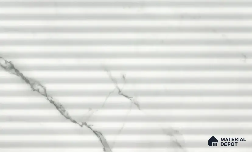 White Marble Look PVC Decorative Wall Panel PN 03012 8 ft x 4 ft - 2 mm | Suitable for Feature Wall, TV Unit & Living Room | Width is Subjected to 5% Variation