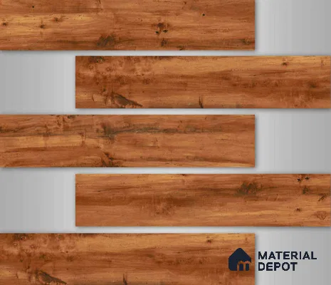 TL 02985 Brown 39 x 8 inch Matte Finish Porcelain Floor & Wall Plank Tile - 9.5 mm | 2-3 mm Spacer is Mandatory