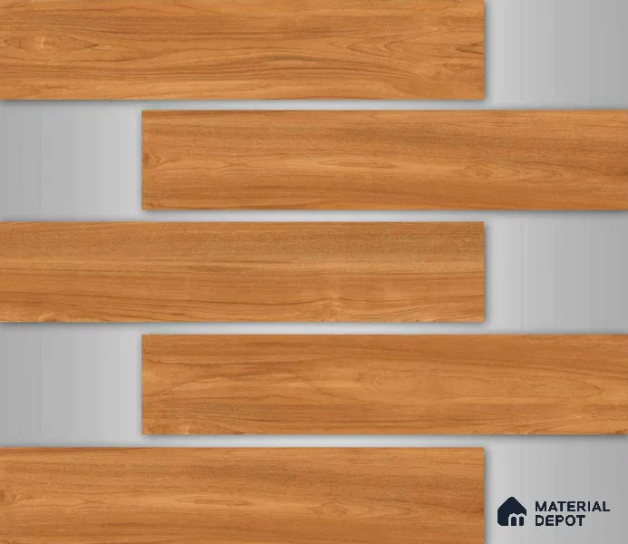 TL 02986 Chocolate Brown 39 x 8 inch Matte Finish Porcelain Floor & Wall Plank Tile - 9.5 mm | 2-3 mm Spacer is Mandatory
