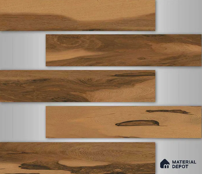 TL 02992 Terra Brown 39 x 8 inch Matte Finish Porcelain Floor & Wall Plank Tile - 9.5 mm | 2-3 mm Spacer is Mandatory