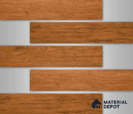 TL 02993 Coffee Brown 39 x 8 inch Matte Finish Porcelain Floor & Wall Plank Tile - 9.5 mm | 2-3 mm Spacer is Mandatory