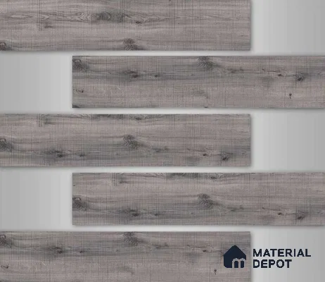 TL 02996 Grey 39 x 8 inch Matte Finish Porcelain Floor & Wall Plank Tile - 9.5 mm (Sample)