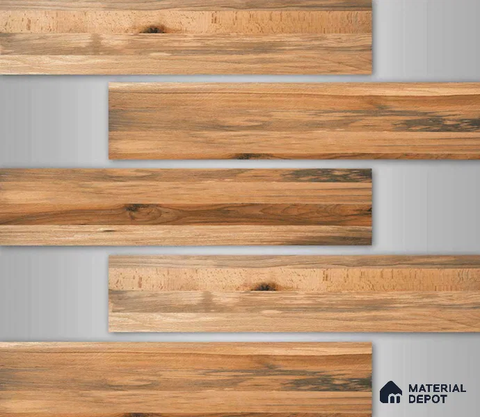 TL 02998 Chestnut Brown 39 x 8 inch Matte Finish Porcelain Floor & Wall Plank Tile - 9.5 mm | 2-3 mm Spacer is Mandatory
