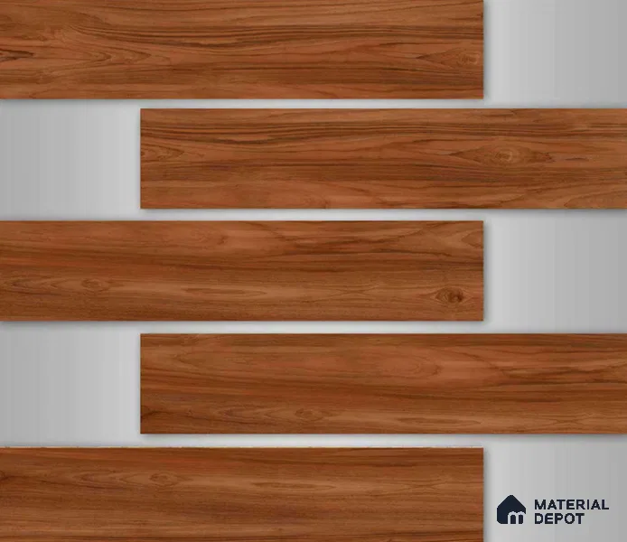 TL 02999 Tan Brown 39 x 8 inch Matte Finish Porcelain Floor & Wall Plank Tile - 9.5 mm | 2-3 mm Spacer is Mandatory