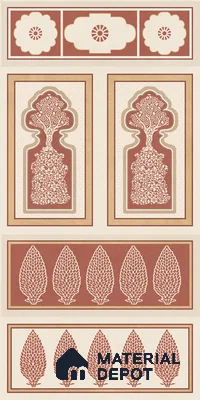 TL 12791 E Pantone Mahal Red-1 4 ft x 2 ft Vitrified Matte Finish Tile - 9 mm