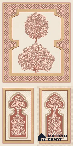 TL 12791 E Pantone Mahal Red-1 4 ft x 2 ft Vitrified Matte Finish Tile - 9 mm