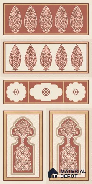 TL 12791 E Pantone Mahal Red-1 4 ft x 2 ft Vitrified Matte Finish Tile - 9 mm