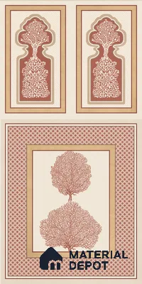 TL 12791 E Pantone Mahal Red-1 4 ft x 2 ft Vitrified Matte Finish Tile - 9 mm