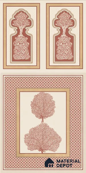 TL 12791 E Pantone Mahal Red-1 4 ft x 2 ft Vitrified Matte Finish Tile - 9 mm