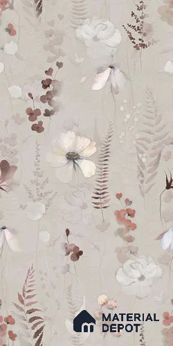 Tropical Wall Tile TL 13322 Endless Mumble Bone Decor A 5.3 ft x 2.6 ft Glue Matte Finish Double Digital Vitrified Tile - 9 mm