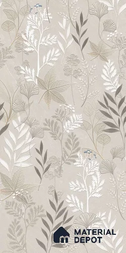 Tropical Wall Tile TL 13320 Endless Alora Ash Decor A 5.3 ft x 2.6 ft Glue Matte Finish Double Digital Vitrified Tile - 9 mm