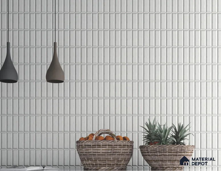 Faux Subway Wall Tile TL 06365 B Forest Blend 1 ft x 1 ft Ceramic Matte Finish Tile - 9 mm | Suitable For Kitchen, Bathroom Walls and Backsplashes | Please Expect a Slight Variation of Pattern