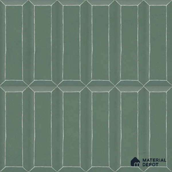 Faux Subway Wall Tile TL 06365 E Forest Essence 1 ft x 1 ft Ceramic Matte Finish Tile - 9 mm | Suitable For Kitchen, Bathroom Walls and Backsplashes | Please Expect a Slight Variation of Pattern