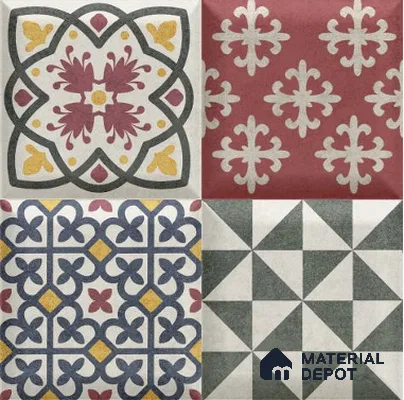 Faux Subway Wall Tile TL 06366 C Lustrous Multy Decor 1 ft x 1 ft Ceramic Matte Finish Tile - 9 mm | Suitable For Kitchen, Bathroom Walls and Backsplashes | Please Expect a Slight Variation of Pattern