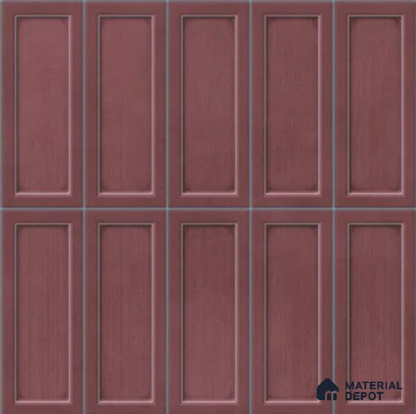 Faux Subway Wall Tile TL 06360 C Lustrous Grape 1 ft x 1 ft Ceramic Glossy Finish Tile - 9 mm | Suitable For Kitchen, Bathroom Walls and Backsplashes | Please Expect a Slight Variation of Pattern