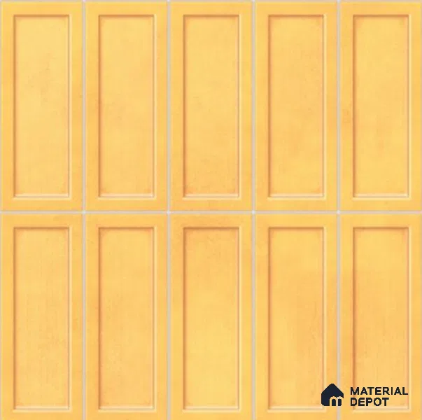 Faux Subway Wall Tile TL 06360 E Cramel Charm 1 ft x 1 ft Ceramic Glossy Finish Tile - 9 mm | Suitable For Kitchen, Bathroom Walls and Backsplashes | Please Expect a Slight Variation of Pattern
