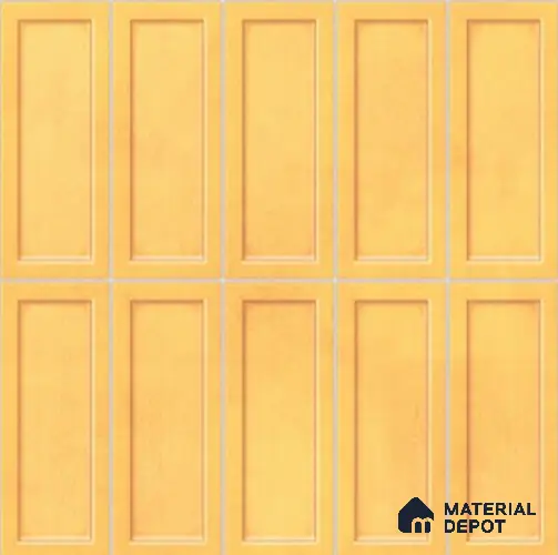 Faux Subway Wall Tile TL 06360 E Cramel Charm 1 ft x 1 ft Ceramic Glossy Finish Tile - 9 mm | Suitable For Kitchen, Bathroom Walls and Backsplashes | Please Expect a Slight Variation of Pattern