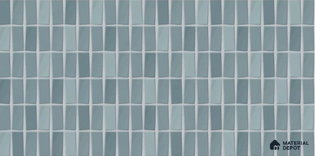 Faux Subway Wall Tile TL 06369 C Elegant Dusk 2 ft x 1 ft Ceramic Glossy Finish Tile - 9 mm | Suitable For Kitchen, Bathroom Walls and Backsplashes | Please Expect a Slight Variation of Pattern