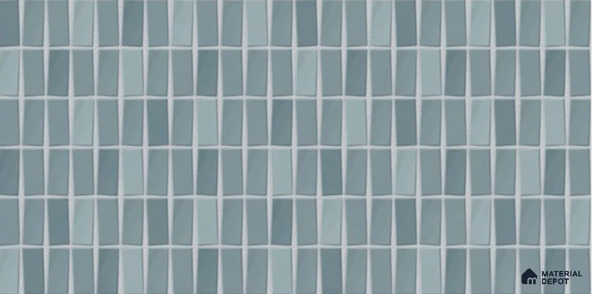 Faux Subway Wall Tile TL 06369 C Elegant Dusk 2 ft x 1 ft Ceramic Glossy Finish Tile - 9 mm | Suitable For Kitchen, Bathroom Walls and Backsplashes | Please Expect a Slight Variation of Pattern