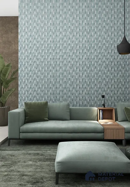 Faux Subway Wall Tile TL 06369 C Elegant Dusk 2 ft x 1 ft Ceramic Glossy Finish Tile - 9 mm | Suitable For Kitchen, Bathroom Walls and Backsplashes | Please Expect a Slight Variation of Pattern