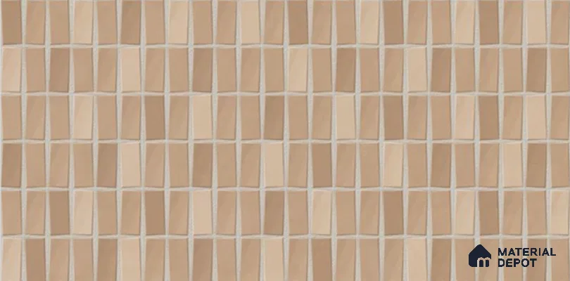 Faux Subway Wall Tile TL 06369 D Radiant Bhama 2 ft x 1 ft Ceramic Glossy Finish Tile - 9 mm | Suitable For Kitchen, Bathroom Walls and Backsplashes | Please Expect a Slight Variation of Pattern