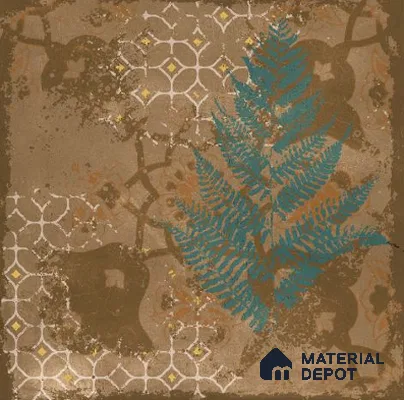 Moroccan Wall & Floor Tile TL 06364 Radiant Multy 1 ft x 1 ft Ceramic Matte Finish Tile - 9 mm | Suitable for Bathroom, Kitchen, Balcony | Please Expect a Slight Variation of Pattern