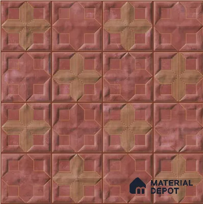 Faux Subway Wall Tile TL 06359 B Grape Hue 1 ft x 1 ft Ceramic Glossy Finish Tile - 9 mm | Suitable For Kitchen, Bathroom Walls and Backsplashes | Please Expect a Slight Variation of Pattern